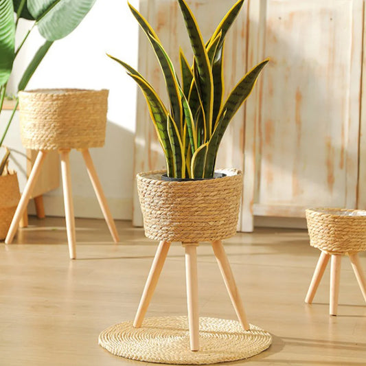 Woven Planter Stand