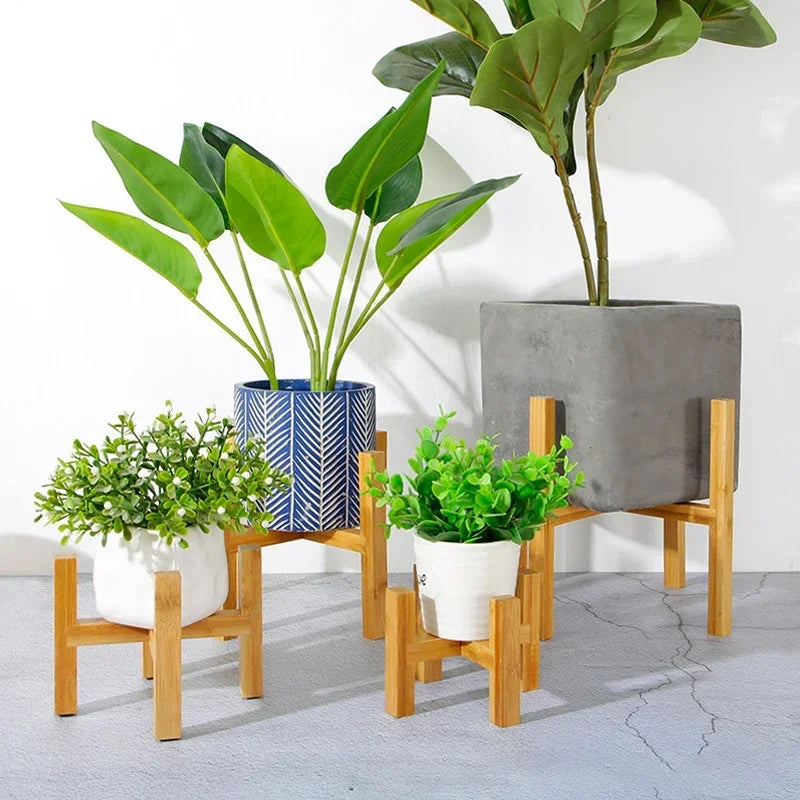 Wood Planter Pot Stand